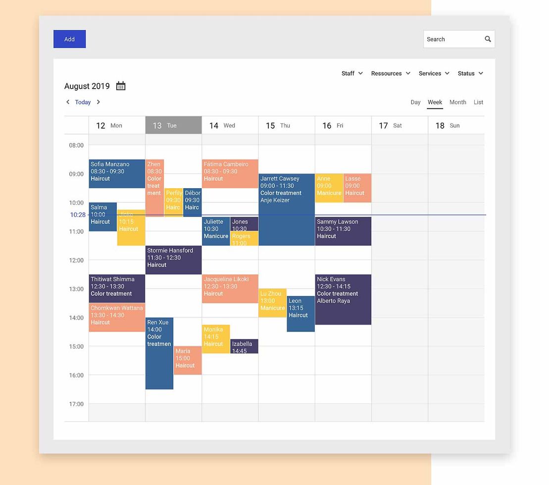 Mono Scheduling is displayed to show an example of a calendar view.